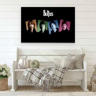 KmoNo Poster décoratif sur toile du groupe des Beatles – Impression d’art moderne pour chambre à coucher – 60 x 90 cm - Les Beatles, Paul McCartney, John Lennon, RIngo Starr, George Harrison KmoNo Poster décoratif sur toile du groupe des Beatles - Impression d'art moderne pour chambre à coucher - 60 x 90 cm – Image 3