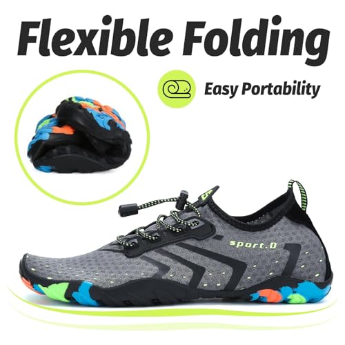 Image of SAGUARO Water Shoes for Women - Barefoot Quick-Dry Aqua Sock, Lightweight, Breathable for Swimming, Beach and Outdoor Activities Size 5.5-10.5