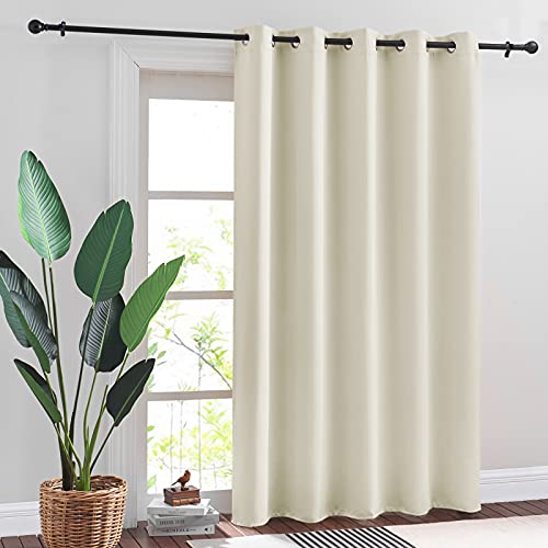 Ryb Home Blackout Curtains For Bedroom - Thermal Insulated Energy Efficiency Patio Door Window Curtains For Living Room Home Office Dining Room Decor, W 70 X L 84, 1 Panel, Beige #TOP20