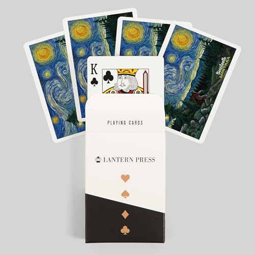 Lantern Press Beartooth, Montana, Starry Night, 52 Naipes Póker miniatura 6