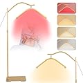 Emmuic Lash Light LED Floor Lamp for Eyelash Extensions, Adjustable Half Moon Ring Esthetician Light Lamp for Tattoo Artists & Nail Techs HGGold