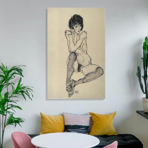 Toile Egon Schiele 40x60cm pour habiller un mur vide sans encombrer l'espace - 6