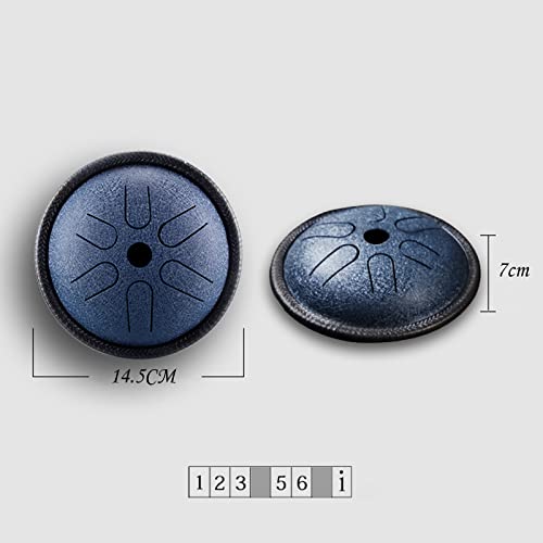 Tambour langue en acier 5.5" instrument percussion à main zen pour loisirs