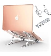 Babacom Laptop Ständer, Belüfteter Faltbarer Aluminium Notebook Ständer für Kühlung, Verstellbare...