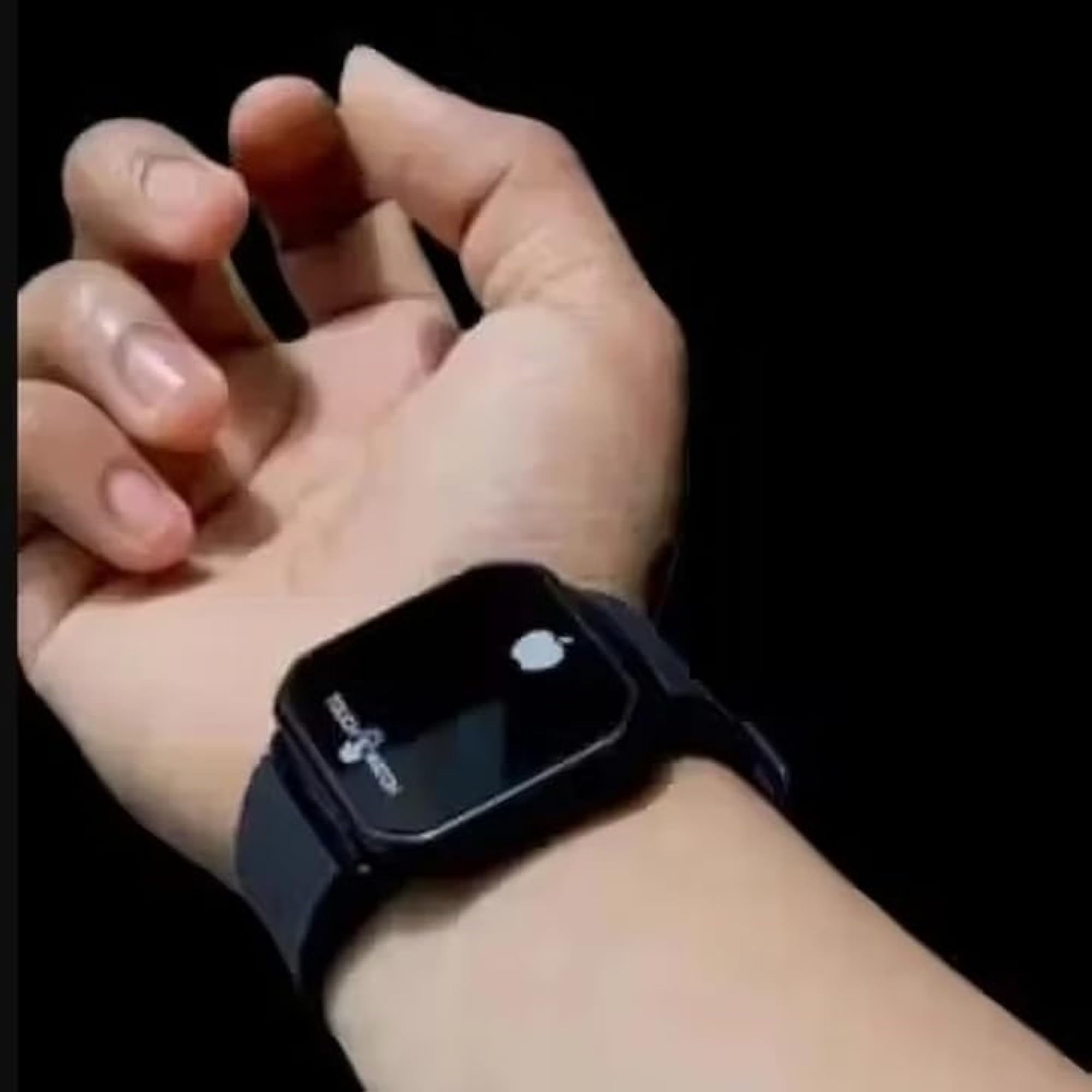 Kids Touch LED Digital Wristwatch, Black with Green Display