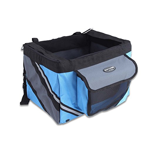 Cesta para bicicleta, para transportar mascotas, para llevar a perros y gatos al aire libre, bolso de transporte para viaje