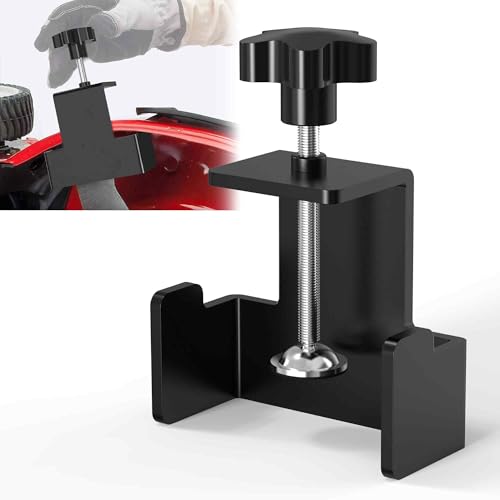 SporGain Universal Lawn Mower Blade Removal Tool with Easy-Turn Button, Non-Deforming and...