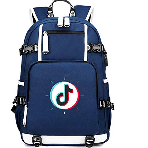 Mochila TIK Tok para Estudiantes de Secundaria Masculina y Femenina con Puerto USB