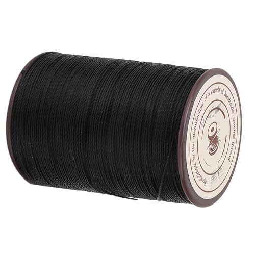 Hilo de cera para costura en cuero SUNGOOYUE, poliéster, 0.45 mm, bobina de 160 m, negro, para manualidades, joyería y reparación de calzado y bolsos miniatura 6
