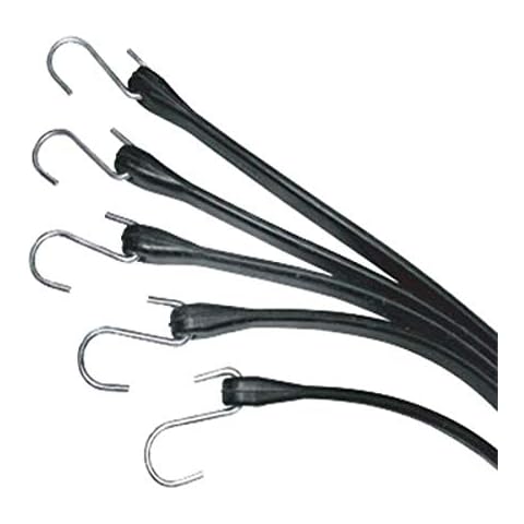 PROGRIP 717904 Multiple Size Natural Rubber Tarp Strap Assortment with S Hooks (Pack of 9) Cover
