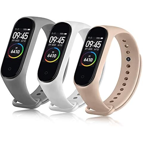 Correa Compatible con Xiaomi Mi Band 4 Xiaomi Mi Band 3, Pulseras Reloj Recambio Silicona Suave Cover