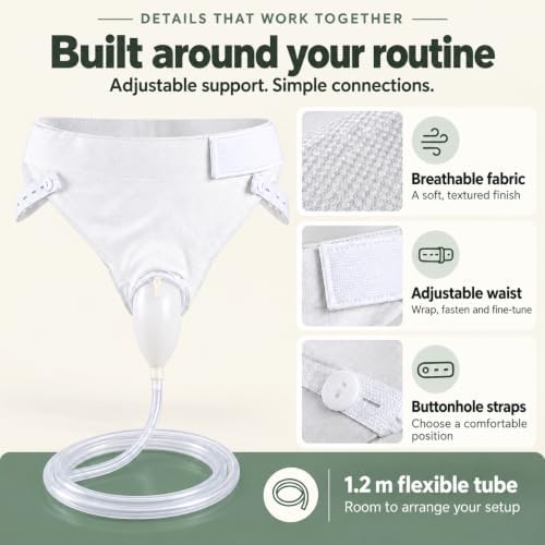 Urine Collector Set for Men with Black Support Pants — 사진 6
