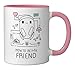 Ron's Gone Wrong B-Bot How To Be My Friend Ceramic Mug, Pink/White