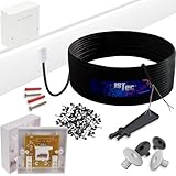 Pour le haut débit ou le téléphone : un kit de qualité professionnelle qui a été simplifié par un ingénieur en téléphonie afin de rendre l’installation de câbles d’extension accessible à tous et plus économique.