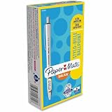 Paper Mate Inkjoy 700 Rt Ballpoint Pen, Retractable, Medium 1 Mm, Black Ink, White Barrel, Dozen