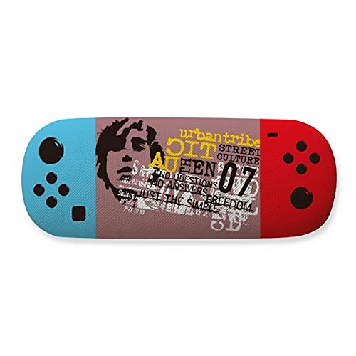 Étui de rangement pour lunettes de jeu sur votre bureau de gamer adepte du street art