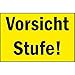 Produktbild Warnschild "Vorsicht Stufe!" | 300x200 mm | gelb/schwarz | 1 Stück