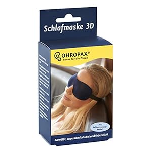 Ohropax Slaapmasker 3D blauw, per stuk verpakt (1 x 1 stuk).