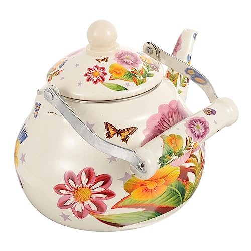 Théière en céramique vintage pour cuisinière et moments détente au salon