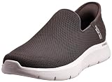 Skechers Men's Slip-ins: Go Walk Flex Shoes, Taupe/Natural, 14 M