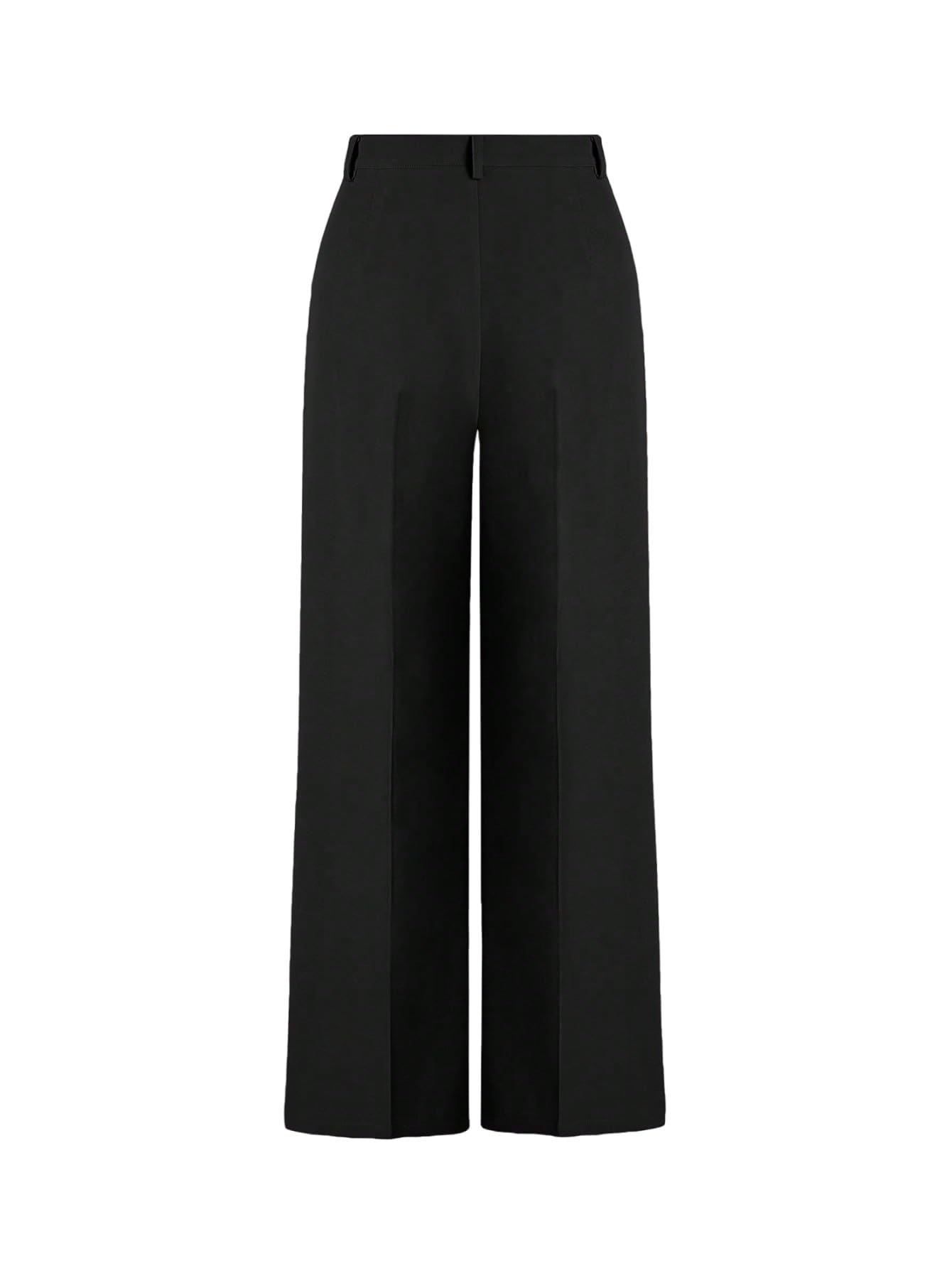SOLY HUX Pantalon élégant pour femme - Avec poches - Taille haute - En tissu - Pantalon droit - Pantalon de bureau - Pantalon de loisirs avec bouton et fermeture éclair