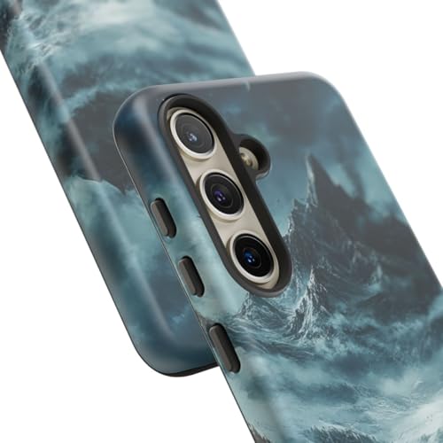 Coque Galaxy S24 paysage montagne bleue rigide mate antichoc - 2
