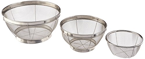 Happy Sales , Stainless Mesh Colander - 3 Piece Set
