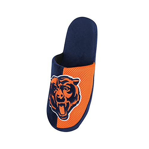 Foco SLPNFTLSYC Chicago Bears Nfl Mens Logo Staycation Slippers thumb #3