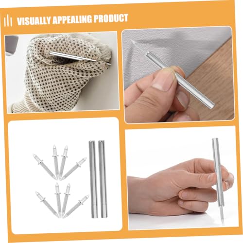 Angoily 200pcs Clavos invisibles sin costura para moldura, con diseño sin rastros y mangas fáciles de usar para decoración de paredes y hogar miniatura 3