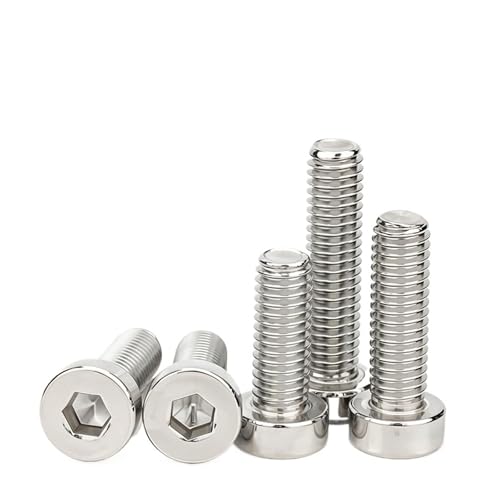 DIN7984 M2 M2.5 M3 M4 M5 M6 M8 M10 304�X�e�����X�|�Z�p�Z�p�\�P�b�g���^��v���t�@�C���V���[�g�w�b�h�L���b�v�{���g�l�W(6MM_M4 20PCS)