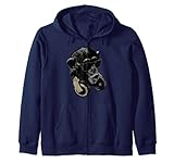 Monkey Chimp With Sunglasses And Headphones Zip Hoodie
