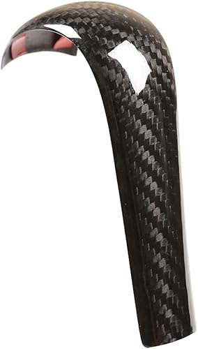 Miniatura 2 de YIWANG Cubierta de la cabeza de la perilla de palanca de cambios de fibra de carbono 100% real para BMW E39 E60 E61 E83 E53 E46 Accesorios de coche