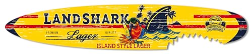Nuekreations Surfboard Wall Decor Island Style Tropical Beach Bar Sign Decorative Surfboard Wall Art 47 or 71
