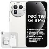 realme GT 8 Pro 5G Telfono mvil, 16+512 GB, Snapdragon 8850, 200 MP Teleobjetivo Gran Sensor, Cmara 50 MP OIS, Pantalla AMOLED 6,78