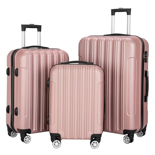Luggage Set of 3 Portable ABS Trolley Case, 20
