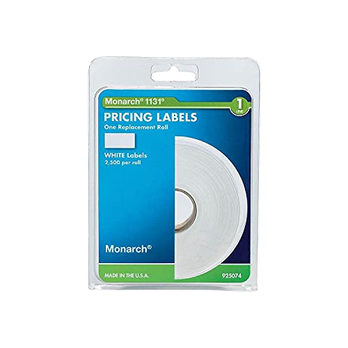Monarch - Easy-Load 1131 One-Line Pricemarker Labels, 7/16 X 7/8, White, 2500/Pack 925074 (Dmi Pk #TOP2