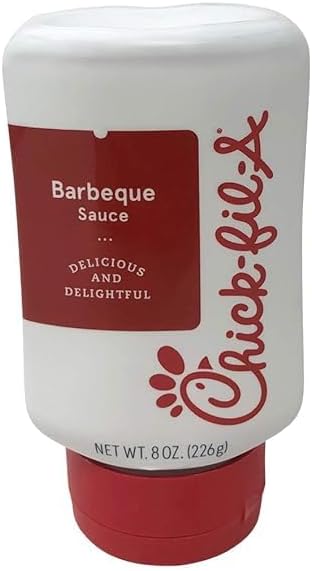 Chick-Fil-A Sauce 8 oz. Squeeze Bottle 2 Pack- Resealable Container for Dipping, Drizzling, and Marinades (Barbeque)