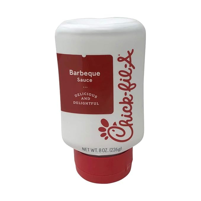 Chick-Fil-ASauce 8 oz. Squeeze Bottle 2 Pack- Resealable Container for Dipping, Drizzling, and Marinades (Barbeque)