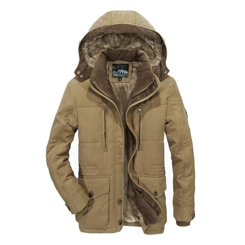 Mens Hooded Thicked Warm Parkas Multi-Pocket Casual Cargo Jackets Winter Long Down Jacket Coat2