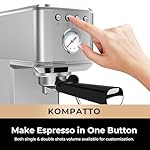 CHULUX Slim Espresso Machine with Milk Frother Steam Wand, 20 Bar Professional Italian Pump Semi Automatic Espresso Coffee Machine for Home Cappuccino & Latte Maker - Image 5