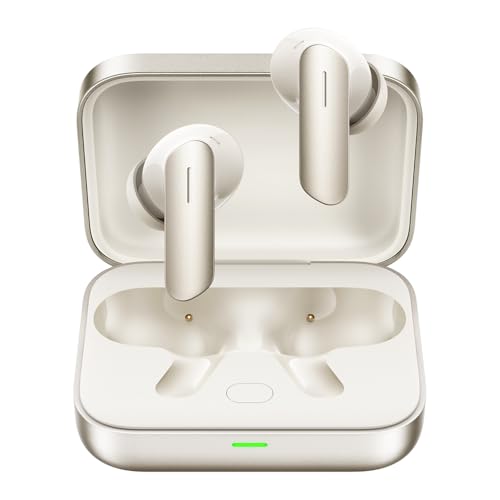 realme Buds Air 7 Auriculares Inalambricos Bluetooth,Cascos Inalambricos Bluetooth 5.4 con Hi-Res Estéreo,Controlador 12.4 mm, 52H Auriculares Cancelacion Ruido ENC,IP55 Tipo C,Ivory Gold