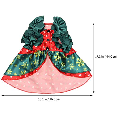 UKCOCO Capa de Animal de Estimação de Natal Com Impressão de Poliéster Floco de Neve Capa de Animal