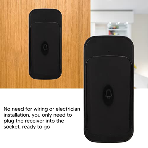 Campainha operada por bateria, anti-interferência 38 melodias, campainha de longa distância, kit sem