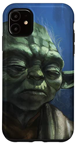 Iphone 11 Star Wars Yoda Jedi Master Classic Illustration Stormy Blue Case #TOP13