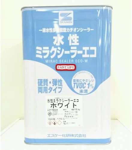 Amazon エスケー化研 水性ミラクシーラーエコ ホワイト 16kg プライマー