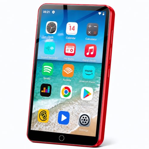 Image of 80GB MP3 Player with Bluetooth and WiFi,ZAQE Music Player with Spotify,Pandora,4 inch Touch Screen Android MP4 MP3 Player for Kids with Audible