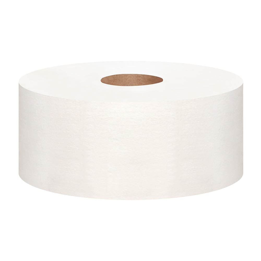 6 Stück Katrin KATRIN Jumbo Toilettenpapier Gigant M2, 2-lagig, weiß, Abrisse: 1200, L: 25cm, B: 8,8cm, Ø: 23cm, Kerndurchmesser: 6,1cm, Laufmeter: 300m