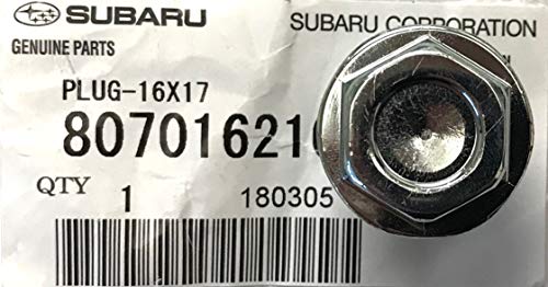 Subaru Engine Oil Drain Plug Forester Impreza Legacy Crosstrek Outback DOHC 807016210 Genuine OEM
