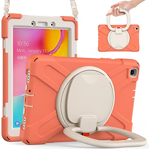 Coque robuste Samsung Galaxy Tab A 8.0 T295 résistant aux chocs avec béquille et bandoulière