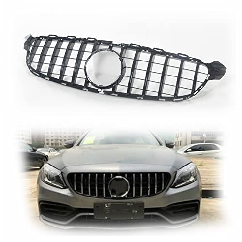 Grille de maille de capot W205 C63 AMG calandre de course noire - 5
